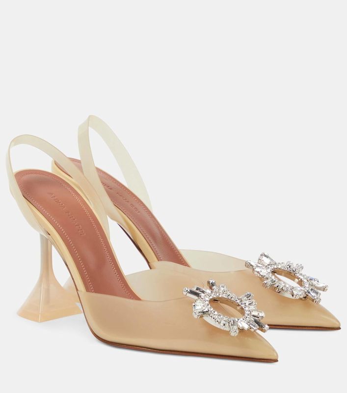 102205 - Amina Muaddi slingback pumps