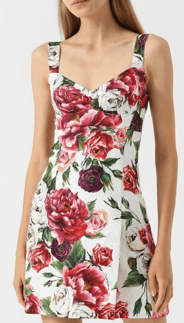 Hovedbilde 102151 - D&G Bustier Jacquard Floral Peony Dress
